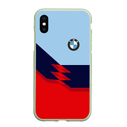 Чехол iPhone XS Max матовый BMW БМВ, цвет: 3D-салатовый