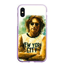 Чехол iPhone XS Max матовый John Lennon: New York