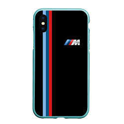 Чехол iPhone XS Max матовый BMW BLACK COLLECTION БМВ, цвет: 3D-мятный