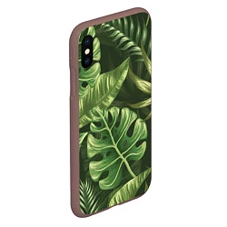Чехол iPhone XS Max матовый Доисторический лес, цвет: 3D-коричневый — фото 2