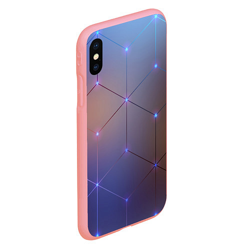 Чехол iPhone XS Max матовый НЕЙРОННАЯ СЕТЬ NEURAL NETWORK / 3D-Баблгам – фото 2