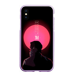 Чехол iPhone XS Max матовый Blade Runner: Acid sun, цвет: 3D-сиреневый