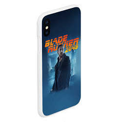 Чехол iPhone XS Max матовый BR 2049: LAPD Kay, цвет: 3D-белый — фото 2