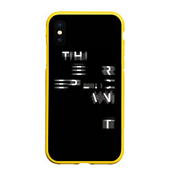 Чехол iPhone XS Max матовый Epic Runner, цвет: 3D-желтый