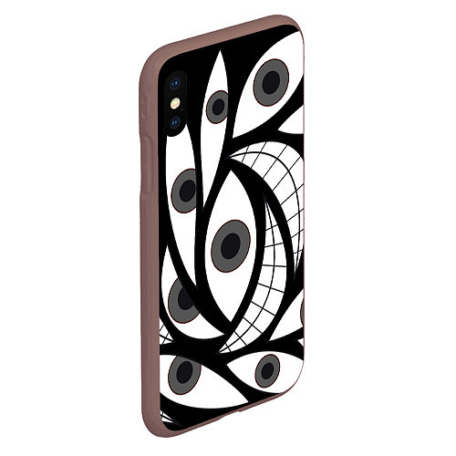 Чехол iPhone XS Max матовый Alchemist Eyes / 3D-Коричневый – фото 2