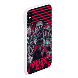 Чехол iPhone XS Max матовый Blade Runner 2049: Hands, цвет: 3D-белый — фото 2