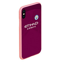 Чехол iPhone XS Max матовый Man City FC: Away 17/18, цвет: 3D-баблгам — фото 2