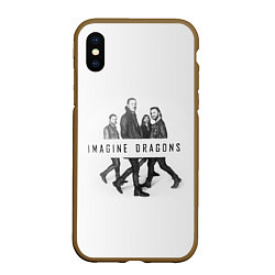 Чехол iPhone XS Max матовый Imagine Dragons: White