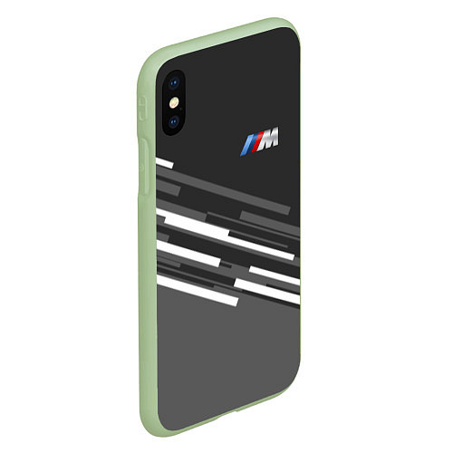 Чехол iPhone XS Max матовый BMW: Sport Line / 3D-Салатовый – фото 2