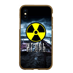 Чехол iPhone XS Max матовый S.T.A.L.K.E.R: Игорь, цвет: 3D-коричневый