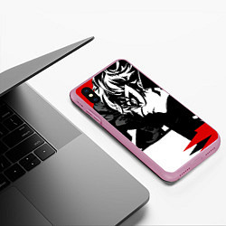 Чехол iPhone XS Max матовый Persona 5, цвет: 3D-розовый — фото 2