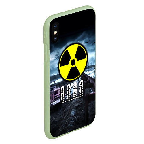 Чехол iPhone XS Max матовый S.T.A.L.K.E.R: Вова / 3D-Салатовый – фото 2