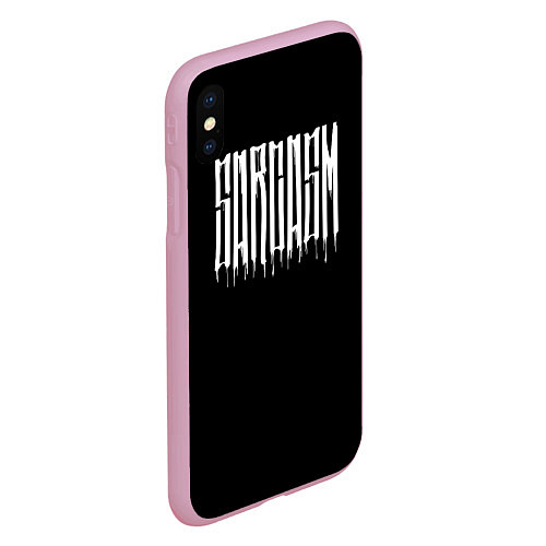 Чехол iPhone XS Max матовый Sarcasm / 3D-Розовый – фото 2