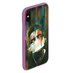 Чехол iPhone XS Max матовый Sayonara Boy: Dark side, цвет: 3D-фиолетовый — фото 2