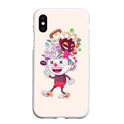 Чехол iPhone XS Max матовый Cuphead: Street Art