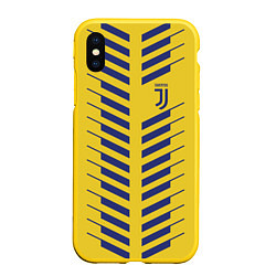 Чехол iPhone XS Max матовый FC Juventus: Creative, цвет: 3D-желтый