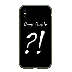 Чехол iPhone XS Max матовый Deep Purple, цвет: 3D-темно-зеленый