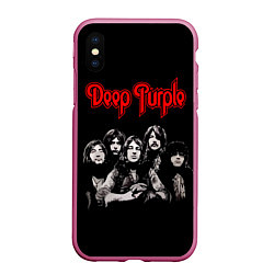 Чехол iPhone XS Max матовый Deep Purple