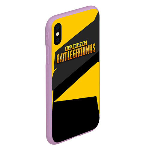 Чехол iPhone XS Max матовый PUBG: Cybersport / 3D-Сиреневый – фото 2