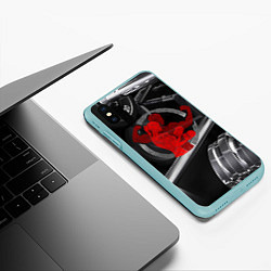Чехол iPhone XS Max матовый Мотивация ты сам, цвет: 3D-мятный — фото 2