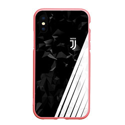 Чехол iPhone XS Max матовый FC Juventus: Abstract