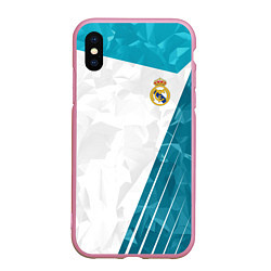 Чехол iPhone XS Max матовый FC Real Madrid: Abstract