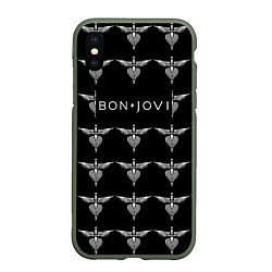 Чехол iPhone XS Max матовый Bon Jovi