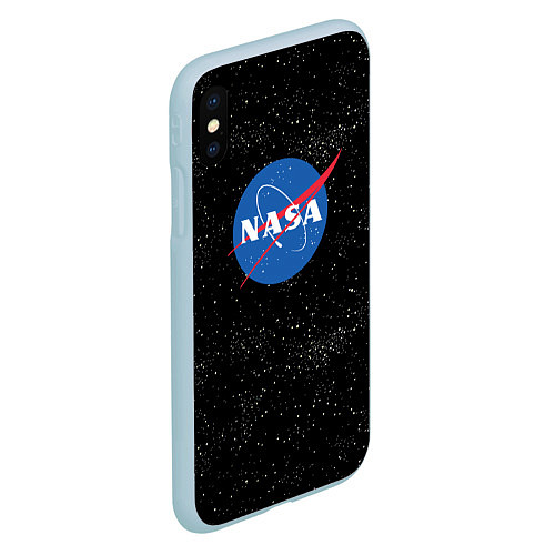 Чехол iPhone XS Max матовый NASA: Endless Space / 3D-Голубой – фото 2