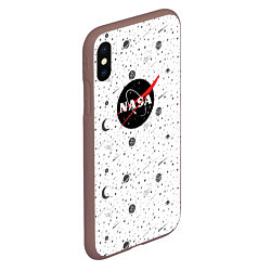 Чехол iPhone XS Max матовый NASA: Moonlight, цвет: 3D-коричневый — фото 2