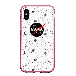 Чехол iPhone XS Max матовый NASA: Moonlight