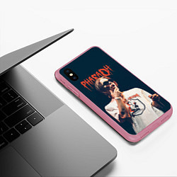 Чехол iPhone XS Max матовый Pharaoh, цвет: 3D-малиновый — фото 2