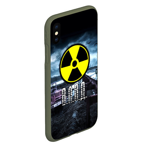 Чехол iPhone XS Max матовый STALKER: Влад / 3D-Темно-зеленый – фото 2