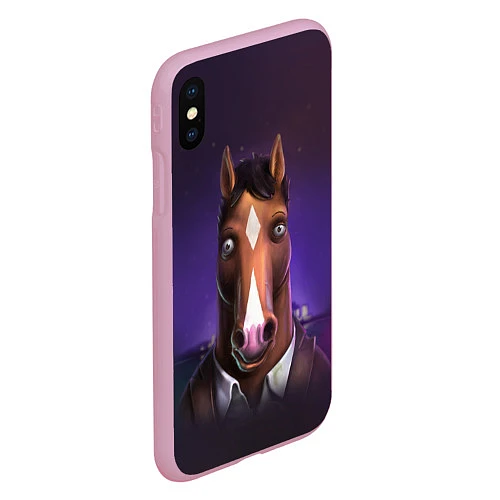 Чехол iPhone XS Max матовый BoJack / 3D-Розовый – фото 2