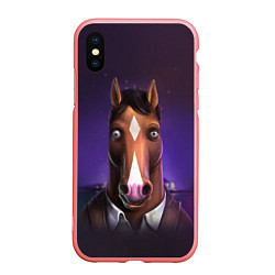 Чехол iPhone XS Max матовый BoJack, цвет: 3D-баблгам