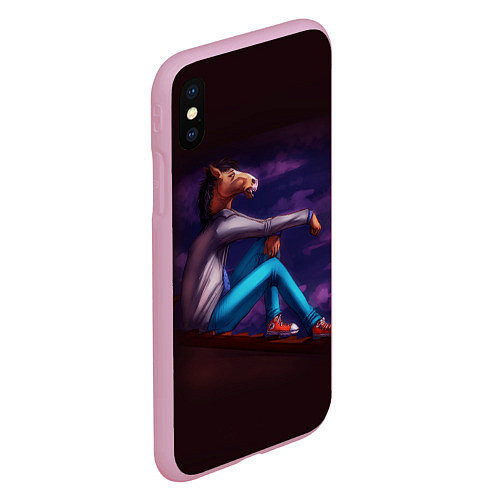 Чехол iPhone XS Max матовый BoJack / 3D-Розовый – фото 2