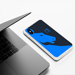 Чехол iPhone XS Max матовый Team Liquid Uniform, цвет: 3D-белый — фото 2