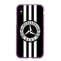 Чехол iPhone XS Max матовый Mercedes-Benz Black