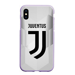 Чехол iPhone XS Max матовый FC Juventus: Silver Original