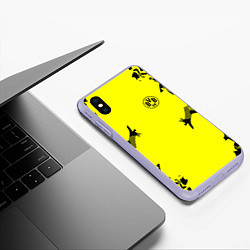 Чехол iPhone XS Max матовый FC Borussia Dortmund: Yellow Original, цвет: 3D-светло-сиреневый — фото 2