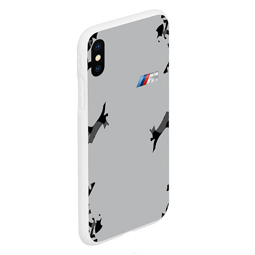 Чехол iPhone XS Max матовый BMW 2018 M Sport Creative / 3D-Белый – фото 2