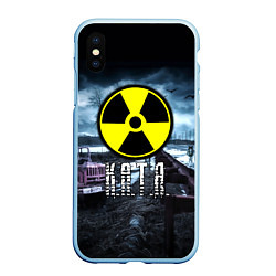 Чехол iPhone XS Max матовый S.T.A.L.K.E.R: Катя, цвет: 3D-голубой