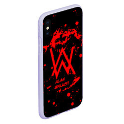 Чехол iPhone XS Max матовый Alan Walker: Music Space, цвет: 3D-светло-сиреневый — фото 2