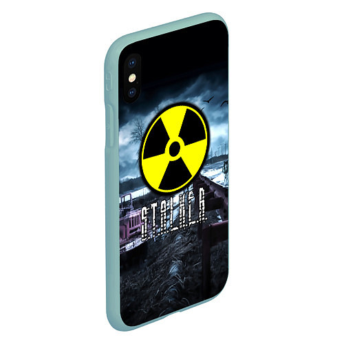Чехол iPhone XS Max матовый S.T.A.L.K.E.R: Radiation / 3D-Мятный – фото 2