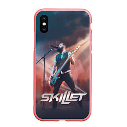 Чехол iPhone XS Max матовый Skillet: John Cooper, цвет: 3D-баблгам