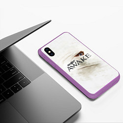 Чехол iPhone XS Max матовый Skillet: Awake, цвет: 3D-фиолетовый — фото 2