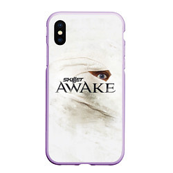 Чехол iPhone XS Max матовый Skillet: Awake, цвет: 3D-сиреневый