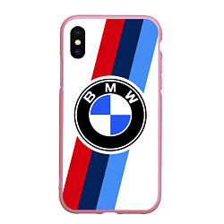 Чехол iPhone XS Max матовый BMW M: White Sport