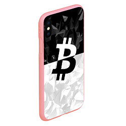 Чехол iPhone XS Max матовый Bitcoin: Poly Style, цвет: 3D-баблгам — фото 2