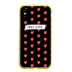 Чехол iPhone XS Max матовый True Love