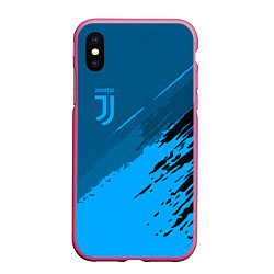 Чехол iPhone XS Max матовый FC Juventus: Blue Original